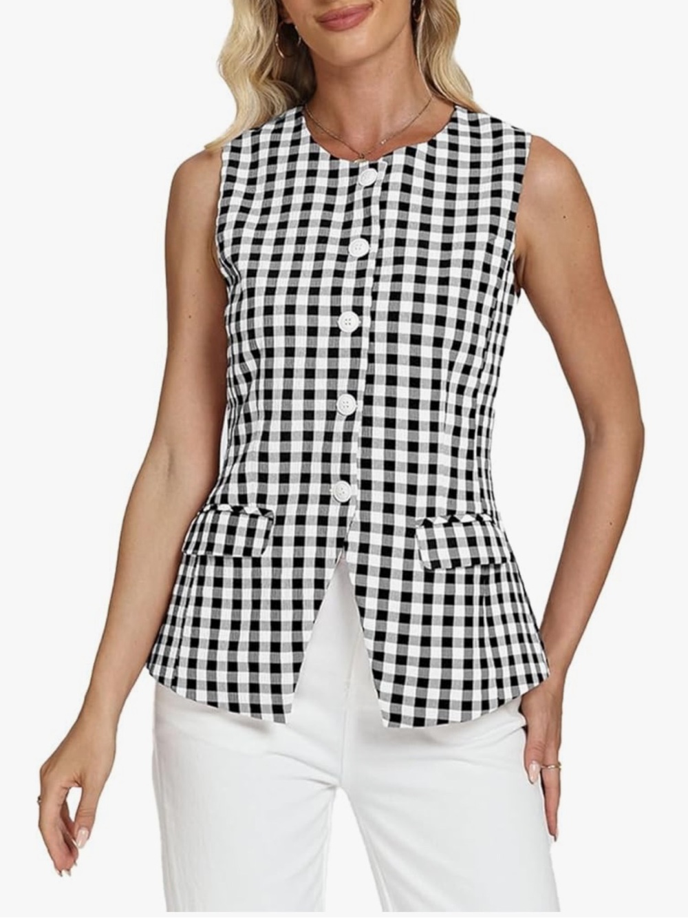 NWOT D-Sun Women's Women's Summer Suit Vest Tops 2026 Business Casual Sleeveless